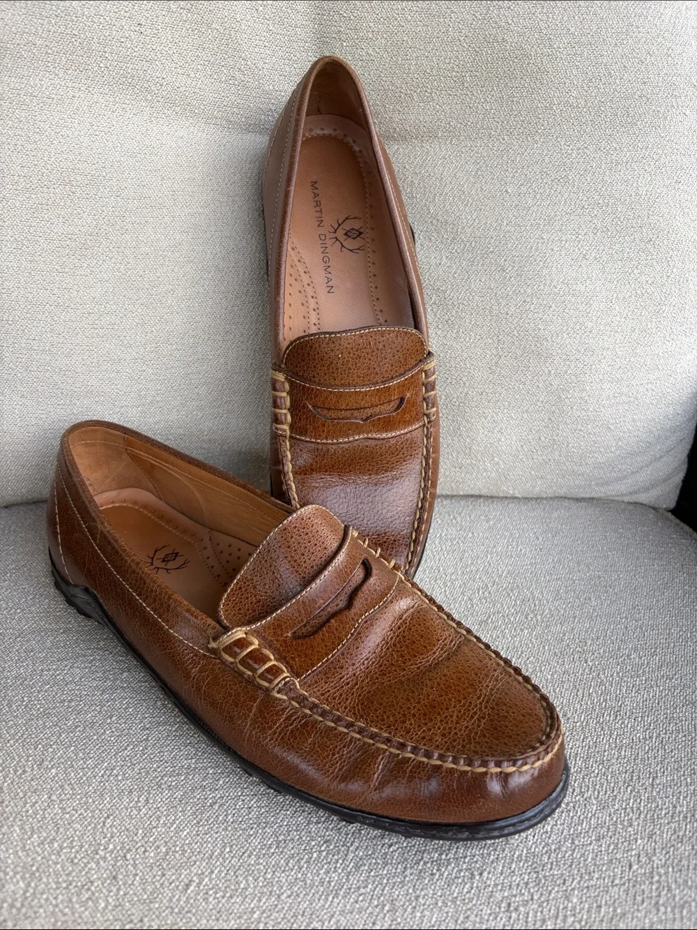 Martin Dingman Bill Genuine Water Buffalo Penny Loafers. Size 11M